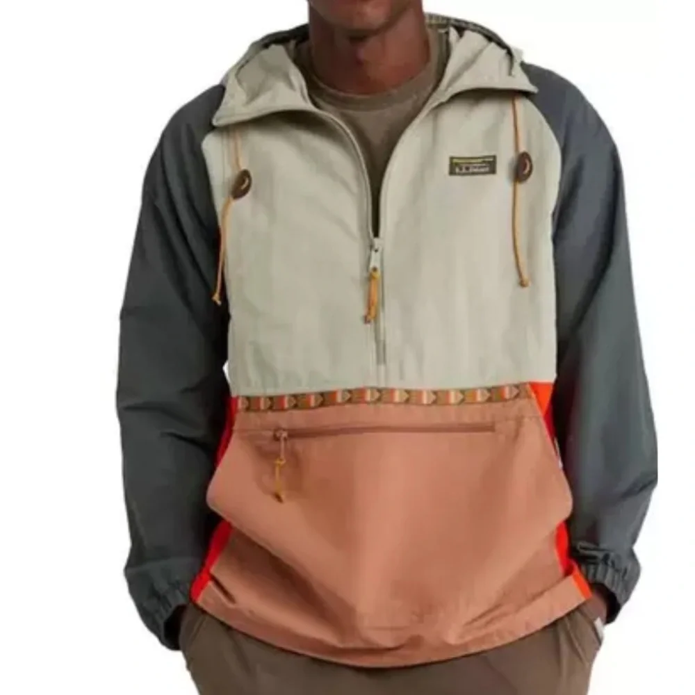 L.L. Bean Mountain Classic Multi-Color Hooded Anorak - Picture 2 of 16